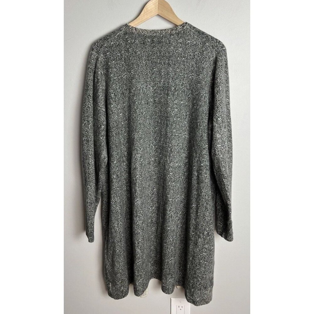 Soft by Naadam Herringbone Cashmere Long Cardigan Size XL Women’s - Picture 2 of 6